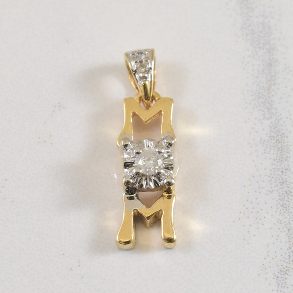 'MOM' Diamond Pendant | 0.06ctw |