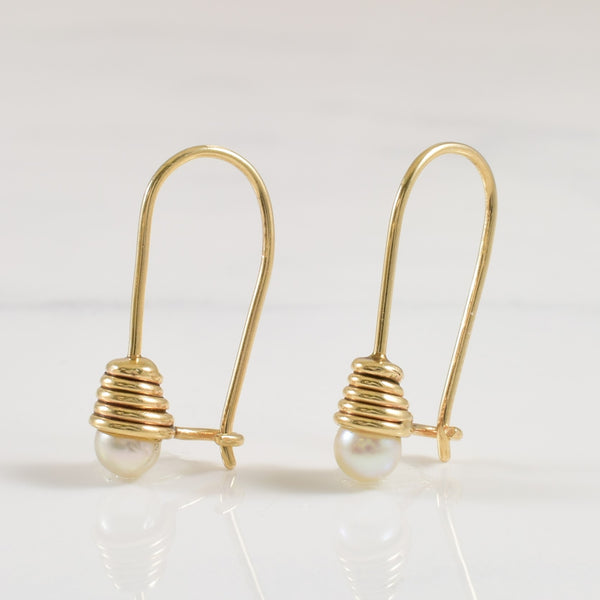 Pearl Drop Earrings | 0.90ctw |