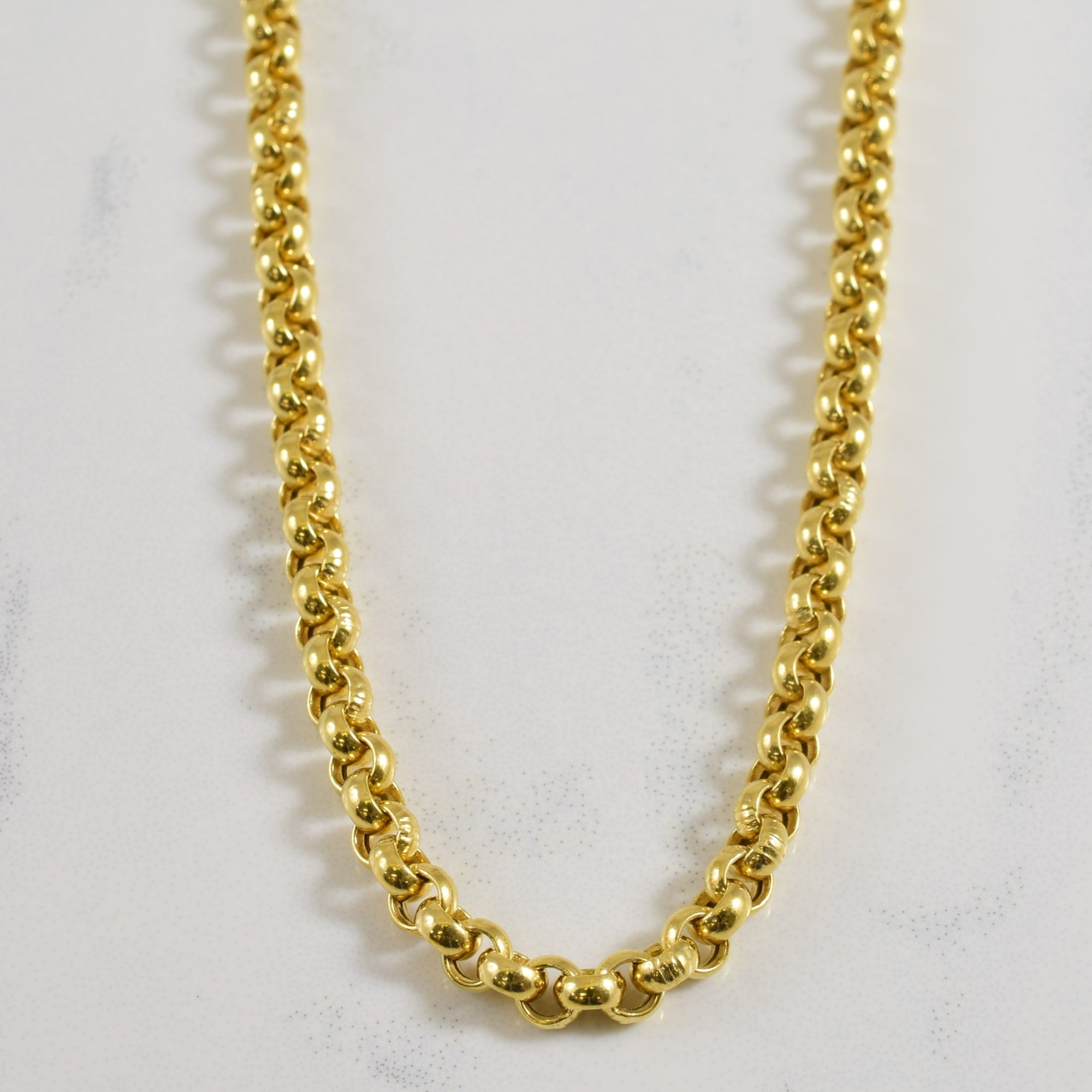18k Yellow Gold Cable Chain | 20