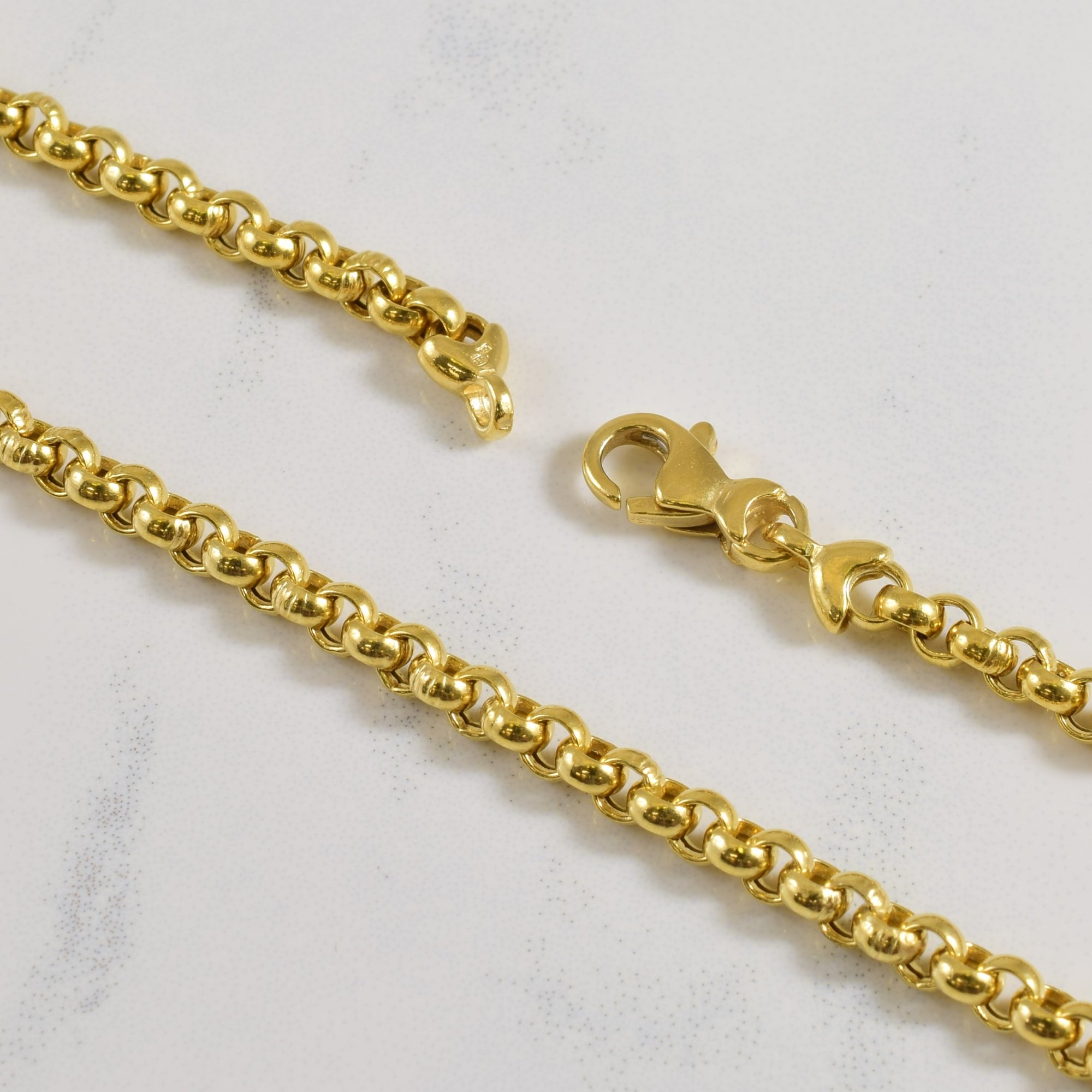 18k Yellow Gold Cable Chain | 20