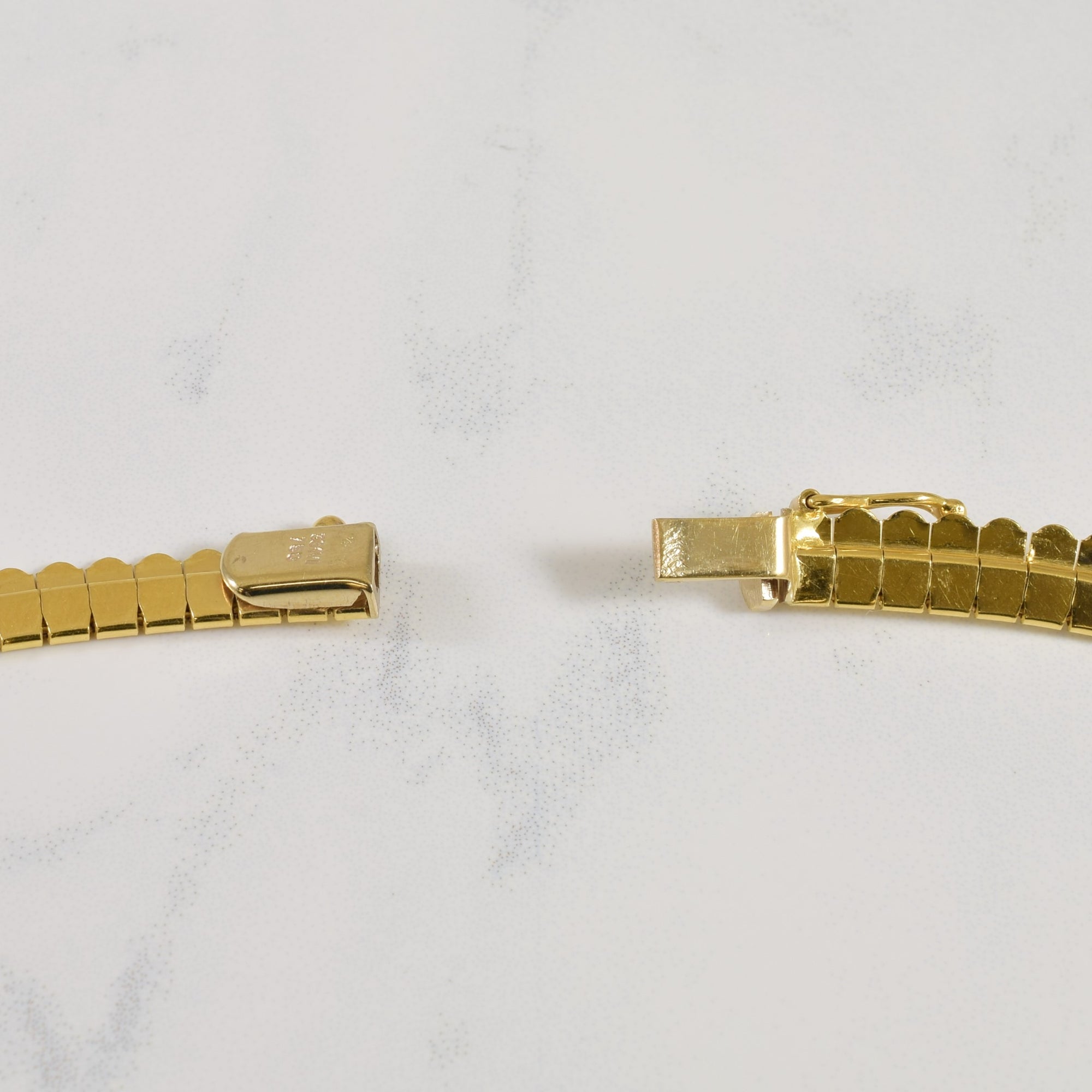 18k Yellow Gold Fancy Chain | 16.5