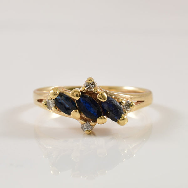 Sapphire & Diamond Ring | 0.45ctw, 0.08ctw | SZ 7.25 |