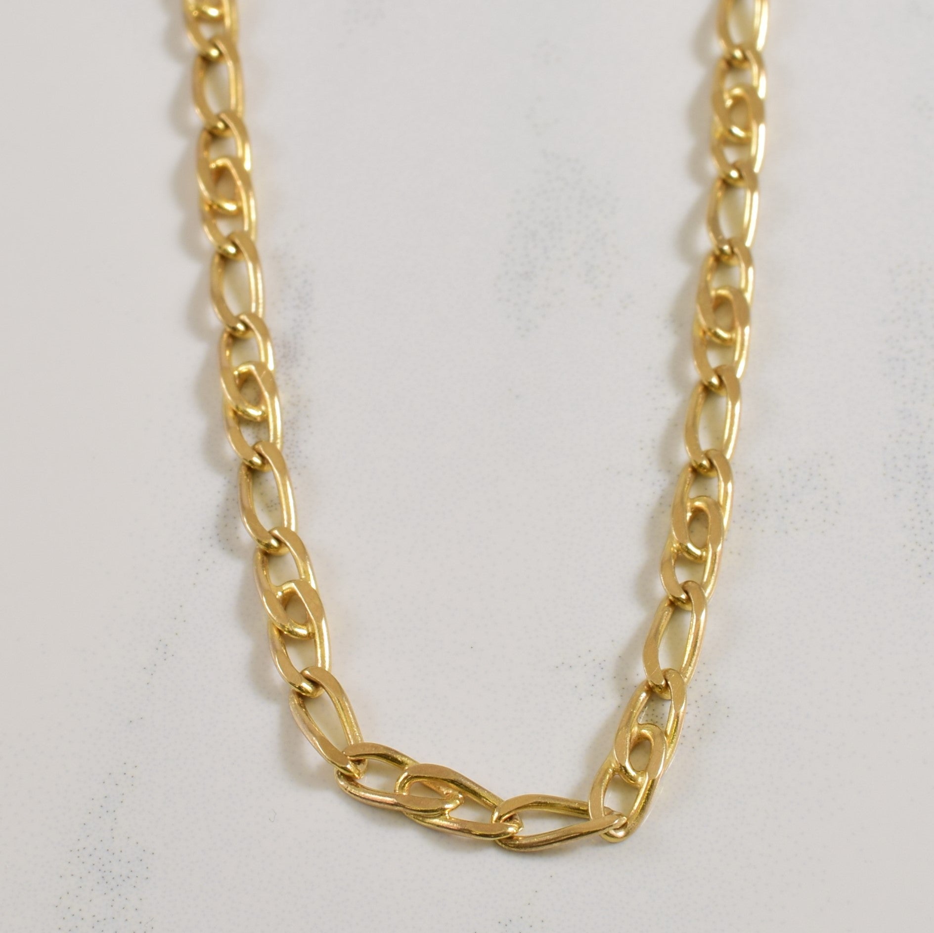 14k Yellow Gold Figaro Chain | 18