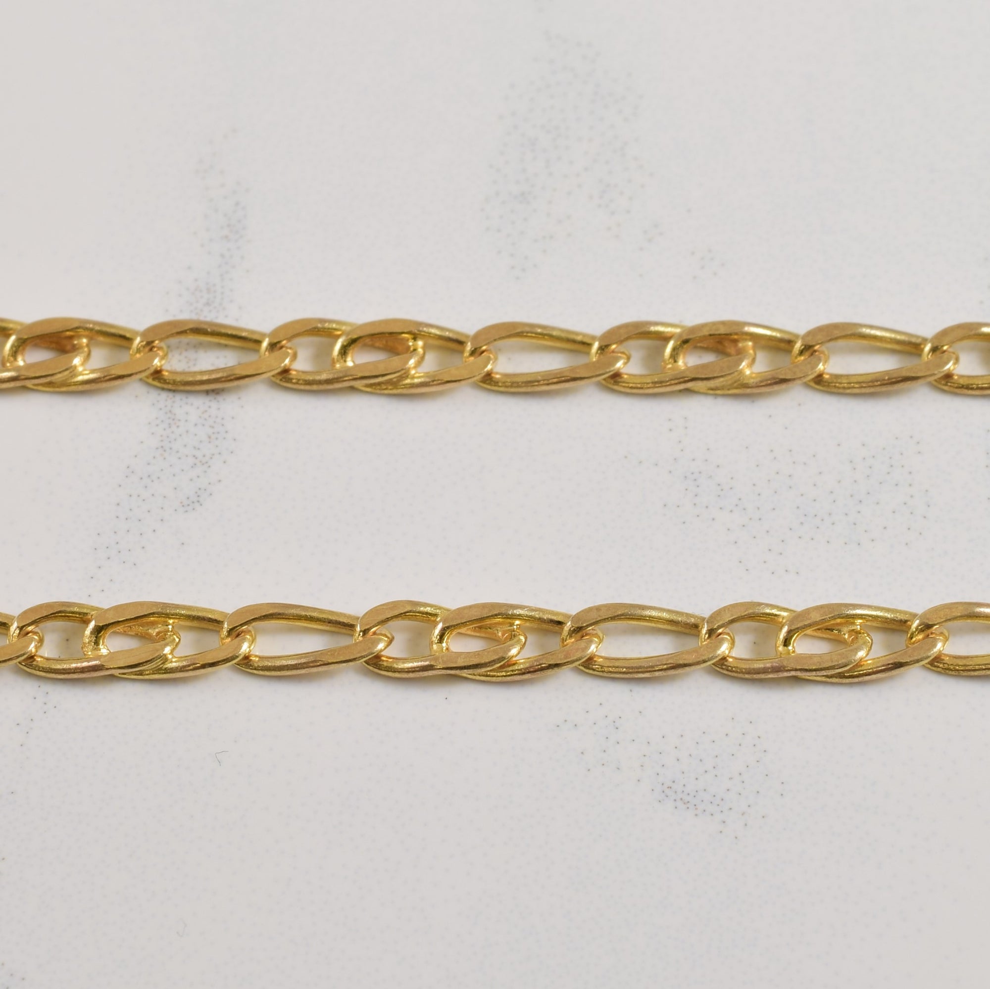 14k Yellow Gold Figaro Chain | 18