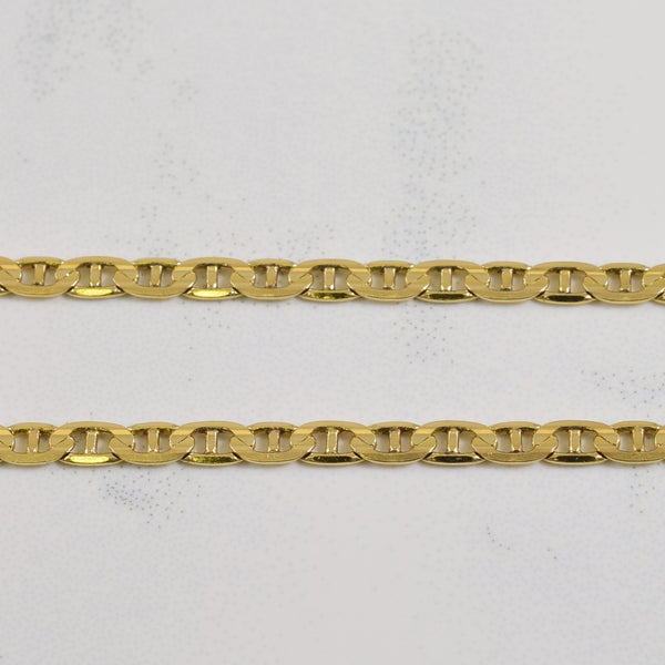 10k Yellow Gold Anchor Chain | 20
