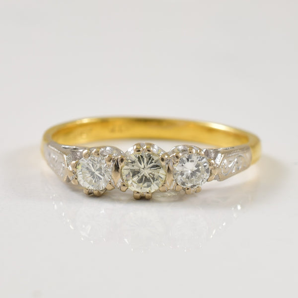 Three Stone Diamond Ring | 0.30ctw | SZ 5.5 |