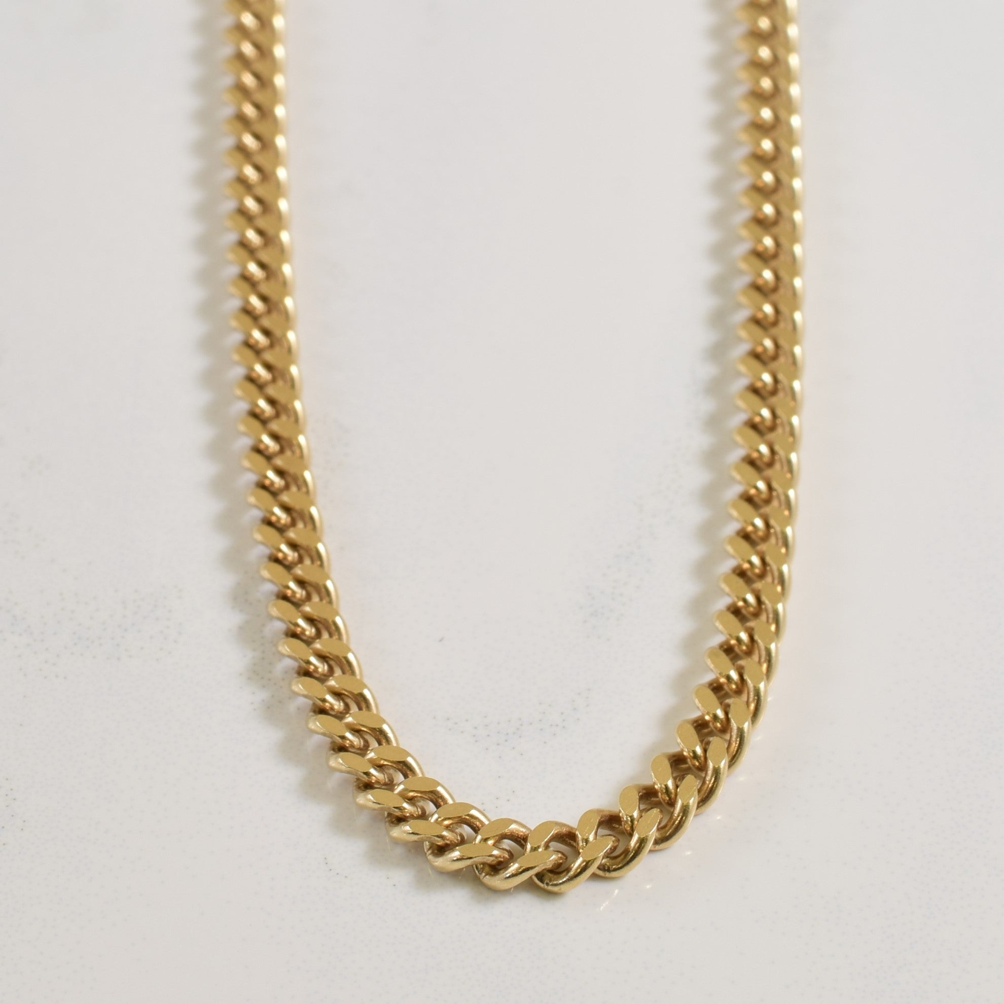 10k Yellow Gold Curb Chain | 24.5