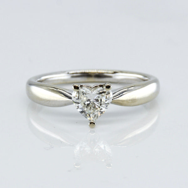 Bespoke' Heart Cut Diamond Solitaire Engagement Ring | SZ 7 |