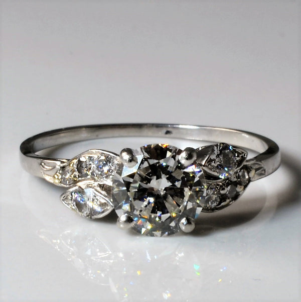 1940s Diamond Engagement Ring | 1.45ctw | SZ 9.5 |