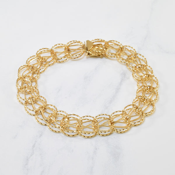 10k Yellow Gold Charm Bracelet | 7
