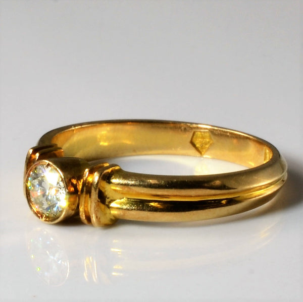 Bezel Set Solitaire Diamond Ring | 0.23ct | SZ 6 |