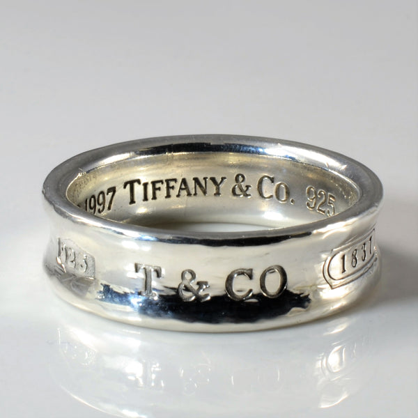 Tiffany & Co.' 1837 Concave Ring | SZ 10.5 |