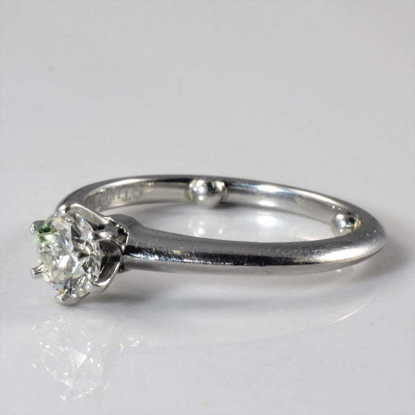 Tiffany & Co.' Platinum Solitaire Engagement Ring | 0.46ct | SZ 6.25 |