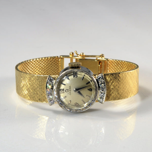 Omega Gold Diamond Watch | 0.30ctw | 5.5