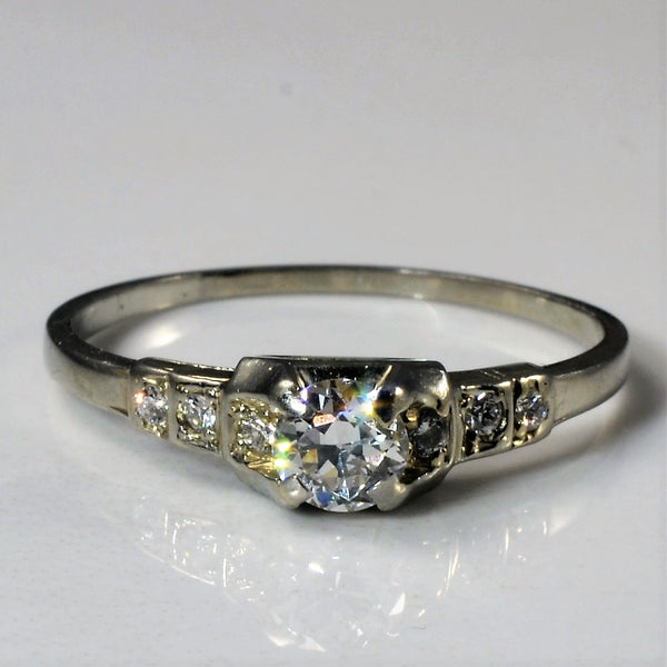 Birks' 1920s Diamond Engagement Ring | 0.38ctw | SZ 8.5 |