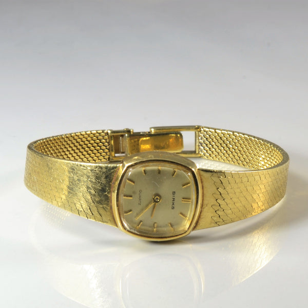Birks' 14k gold watch