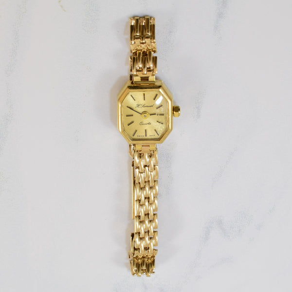 H Samuel' 1980s Gold Watch | 7.5