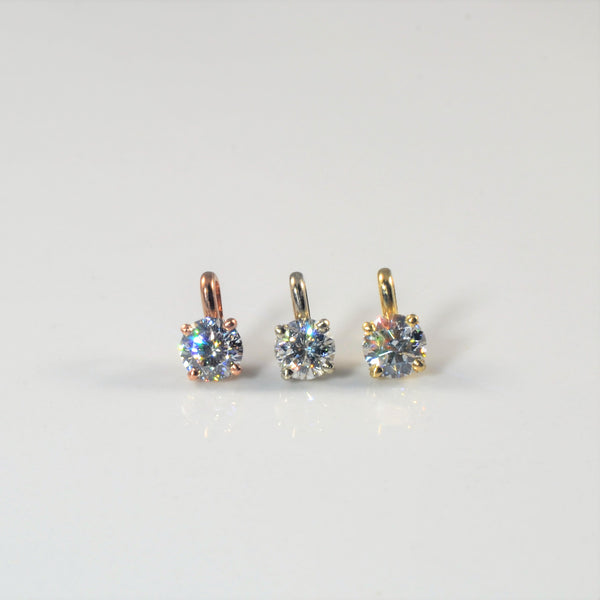 'Bespoke' Solitaire Diamond Pendant | Options Available |