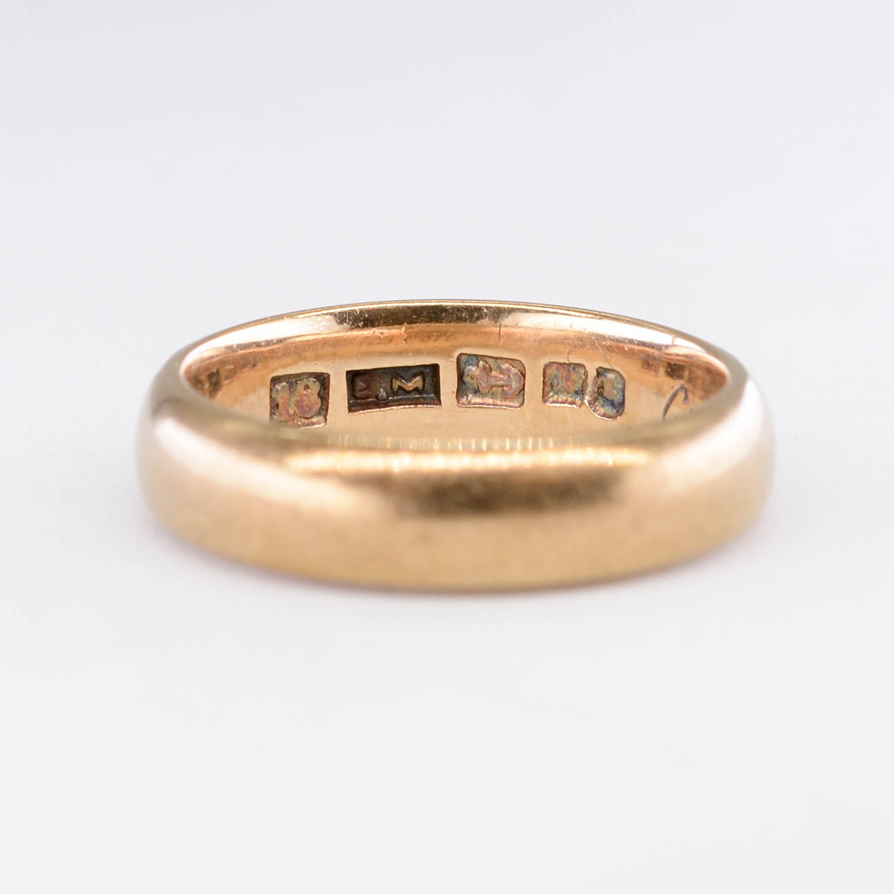 1889 engraved 18k Yellow Gold Band | SZ 6.5 |