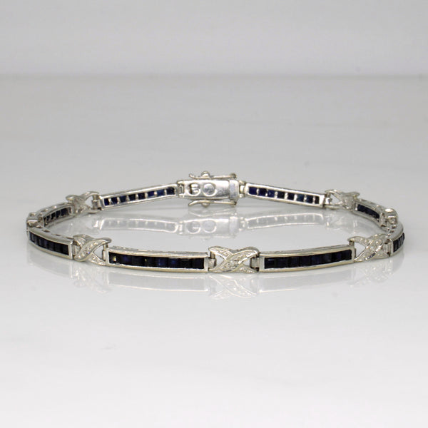 Channel Set Sapphire Bracelet | 2.24ctw | 7