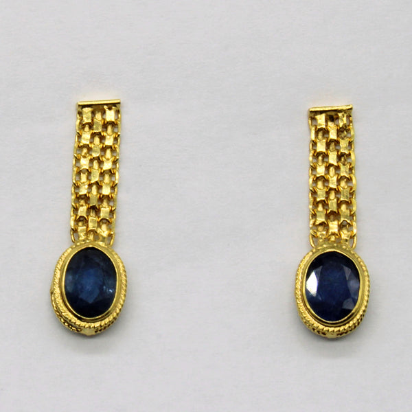 Sapphire Drop Earrings | 1.50ctw |
