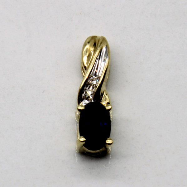 Sapphire & Diamond Pendant | 0.28ct, 0.01ct |