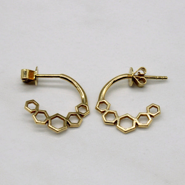 'Birks' 18k Yellow Gold Earrings