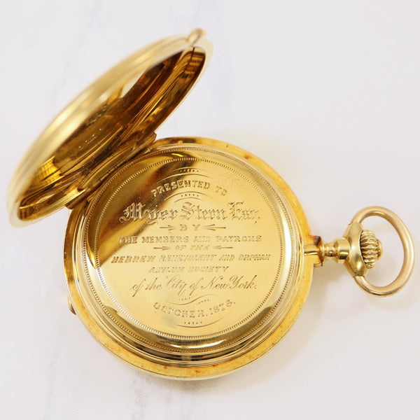 1870s Yellow Gold Pocket Watch |