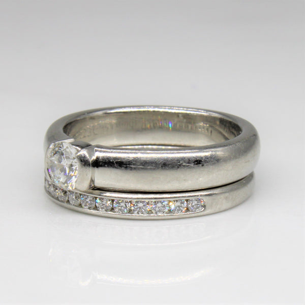 Tiffany & Co.' Semi Bezel Diamond Wedding Set | 0.38ctw | SZ 4 |