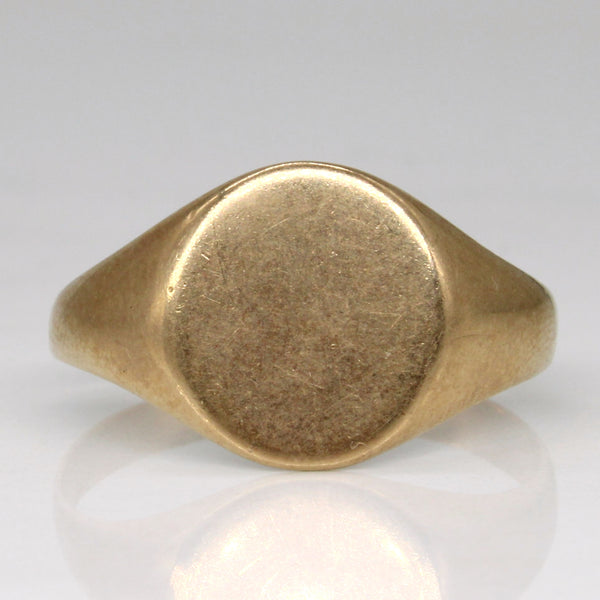 10k Yellow Gold Signet Ring | SZ 9.25 |