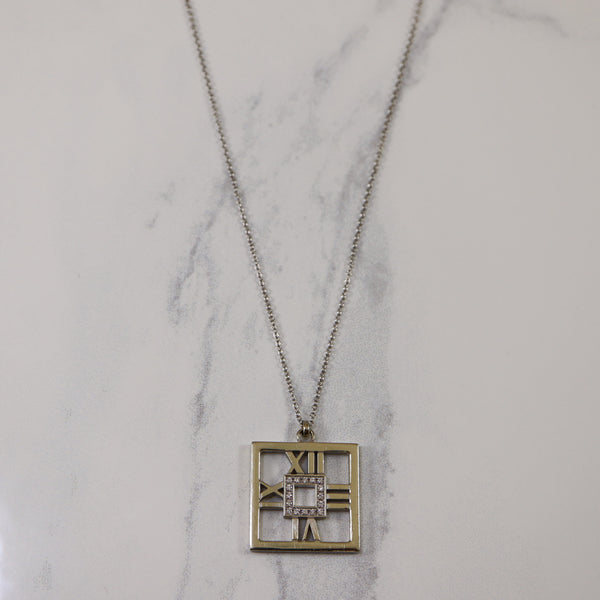 Tiffany & Co.' Square Atlas Necklace | 0.16ctw | 24