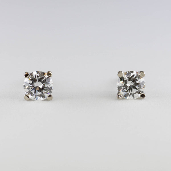 澳洲幸运10开奖官网开奖 White Gold Diamond Studs | 1/2 carat | Options Available