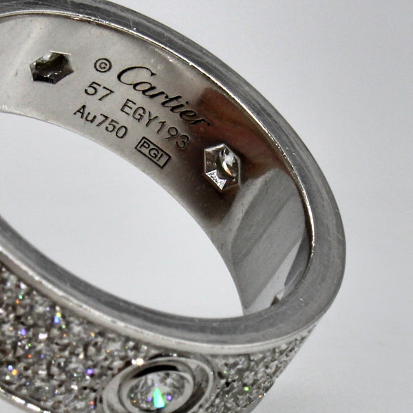 CARTIER Love Ring, Diamond-Paved | 1.26ctw |