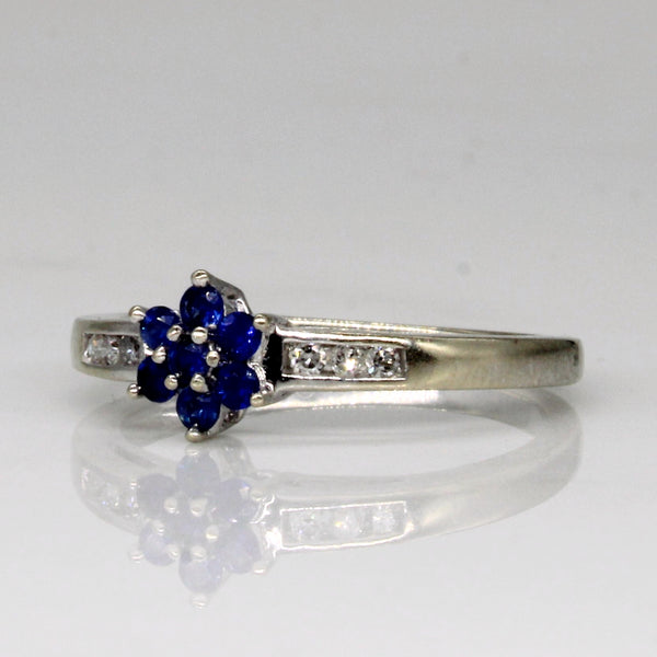 Sapphire & Diamond Ring | 0.14ctw, 0.06ctw | SZ 7 |