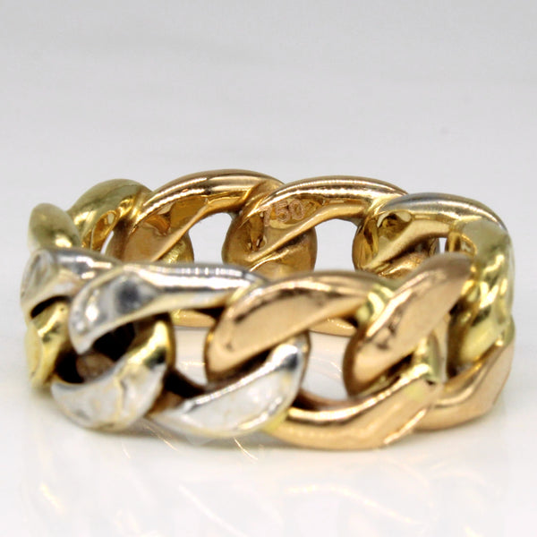 Tri Tone Curb Chain Ring | SZ 6.25 |