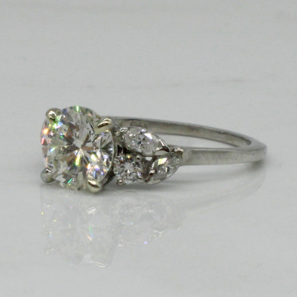 Bespoke' Marquise Cluster Detailed Engagement Ring | 1.51ctw | SZ 4.75 |