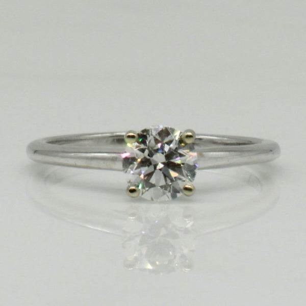 Bespoke' Fleur De Lis Diamond Solitaire Engagement Ring | 0.70ct |